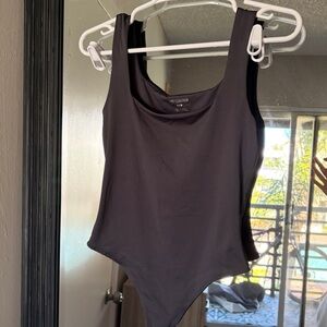 Grey Sleeveless Bodysuit